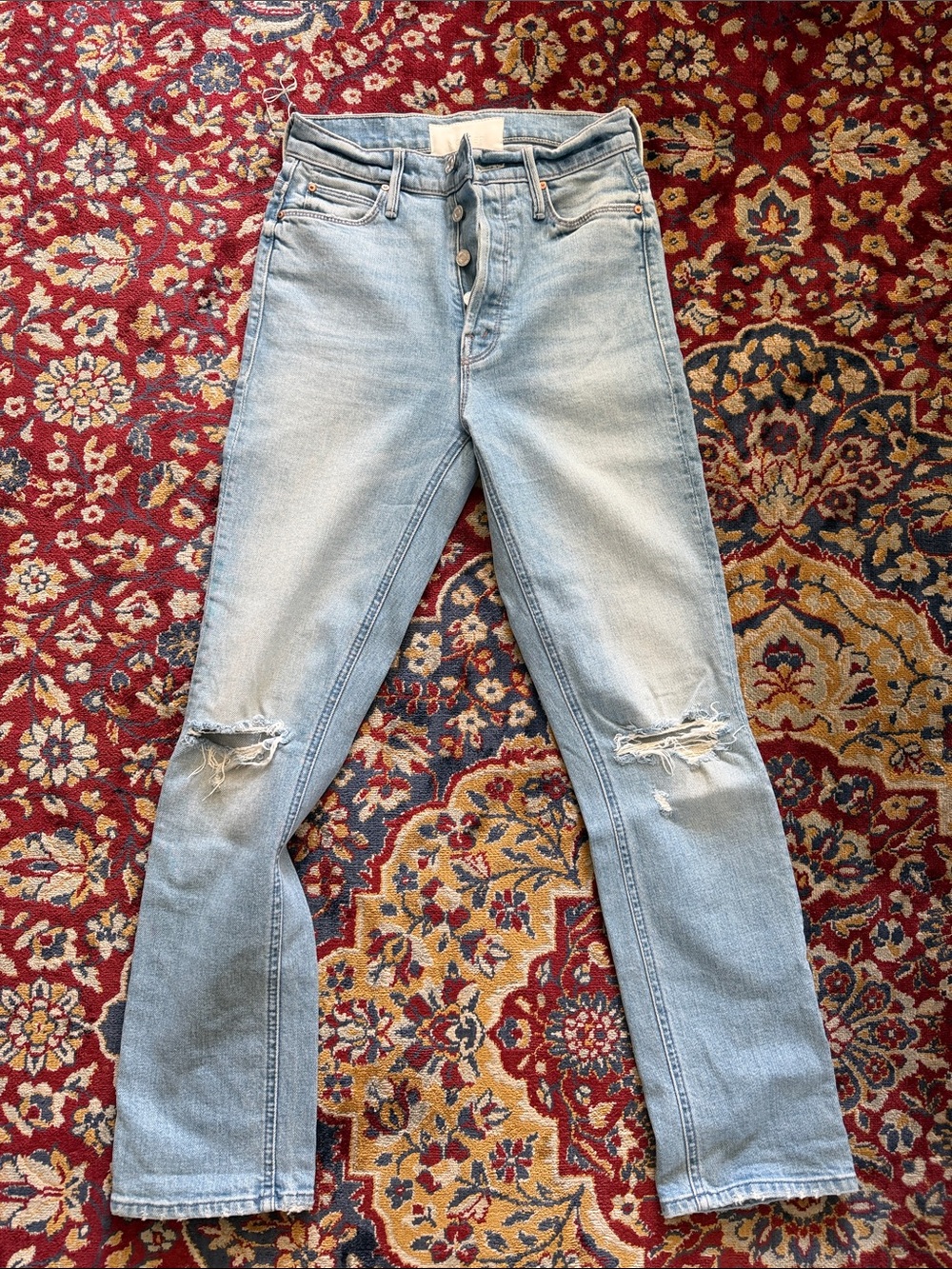 MOTHER The Dazzler Button Fly Jeans